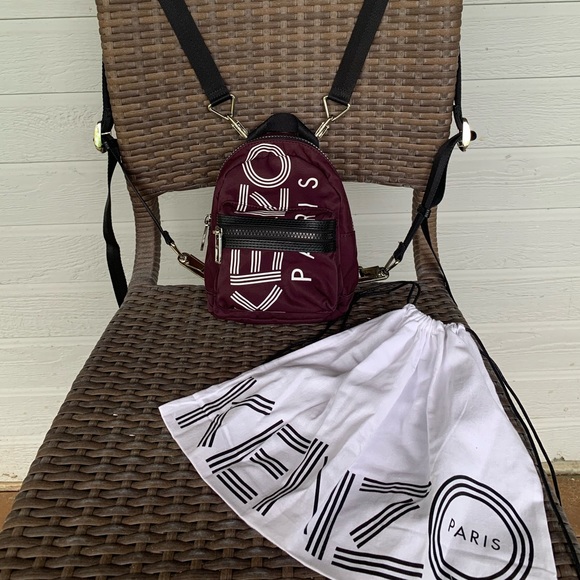 kenzo backpack maroon